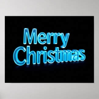メリークリスマス 高級タイポグラフィポスターペーパー H50 ポスター