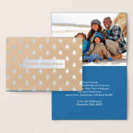 メリークリスマス.高級ホイ実在ルフォトカード 箔カード