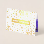 メリークリスマス.高級実在フォイルカード 箔カード (正面)