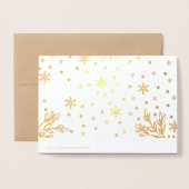 メリークリスマス.高級実在フォイルカード 箔カード (裏面封筒付き)