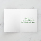 メリークリスマス 高級感のあるオシャレなカスタムデザイン シーズンカード (内部)