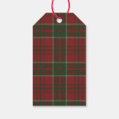 メリークリスマス 高級感のある赤いリボンのフォト ホリデー ギフトタグ (裏面)