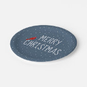 メリークリスマス（鳥）ショウジョウコウカンチョウオンスターズ ペーパープレート (アングル)