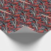 メリークリスマス(鳥)ショウジョウコウカンチョウラッピング紙 ラッピングペーパー (角)