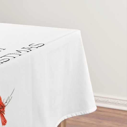 メリークリスマス(鳥)ショウジョウコウカンチョウ テーブルクロス (インサイチュ)