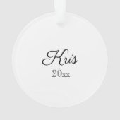 メリークリスマス（鳥）ショウジョウコウカンチョウ&パインコーンクリスマス オーナメント (裏面)