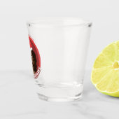 メリークリスマス、黒人女性サンタハット ショットグラス (右)