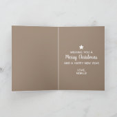 メリークリスマス!黒人女性、サンタハット、バブルガム カード (内部)