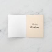 メリークリスマス、黒人女性、明るいセーターの贈り物 シーズンカード (内部)