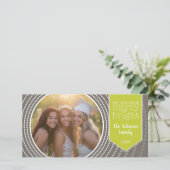 メリークリスマス – 1つのアールデコと写真 シーズンカード (スタンド正面)