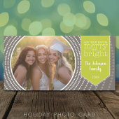 メリークリスマス – 1つのアールデコと写真 シーズンカード