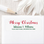 メリークリスマス.12月最高のは赤と緑を希望 ラベル (インサイチュ)