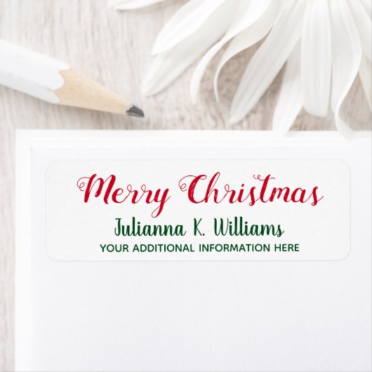 メリークリスマス.12月最高のは赤と緑を希望 ラベル (インサイチュ)