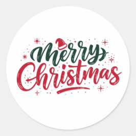 メリークリスマス 1 ラウンドシール