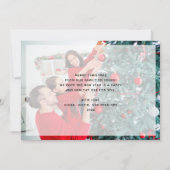 メリークリスマス | 2枚のカジュアル写真のスクリプト シーズンカード (裏面)