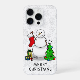 メリークリスマス 2 ツリー スッキング スノーマン iPhone 16 PROケース