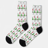 メリークリスマス 2 ツリー ストッキング スノーマン ソックス (左)