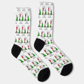 メリークリスマス 2 ツリー ストッキング スノーマン ソックス (右)