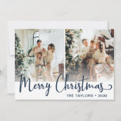 メリークリスマス 3枚の写真 シーズンカード (正面)