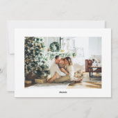 メリークリスマス 3枚の写真 シーズンカード (裏面)
