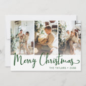 メリークリスマス 3枚の写真 シーズンカード (正面)