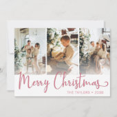 メリークリスマス 3枚の写真 シーズンカード (正面)