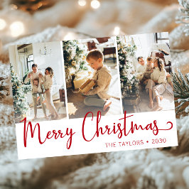 メリークリスマス 3枚の写真 シーズンカード