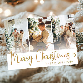 メリークリスマス 3枚の写真 シーズンカード