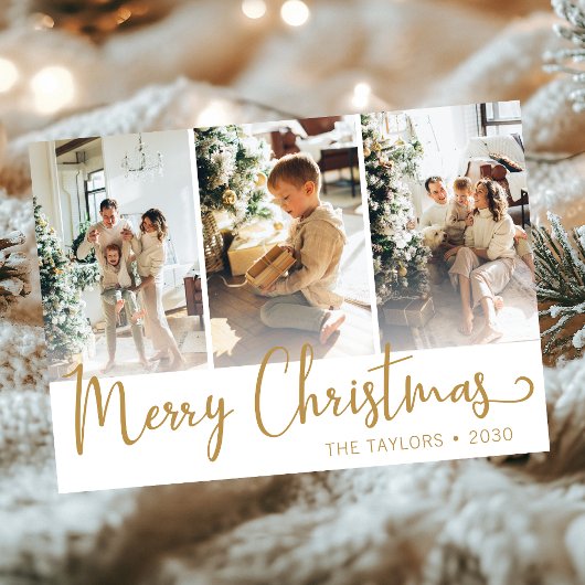 メリークリスマス 3枚の写真 シーズンカード