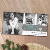 メリークリスマス – 3枚の写真 – モダンデザイン シーズンカード