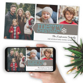 メリークリスマス – 3枚の写真 – モダンデザイン シーズンカード