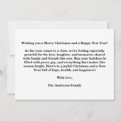 メリークリスマス 6枚フォトコラージュ 招待状 (裏面)
