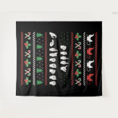 メリークリスマス – ASLアメリカ手話I タペストリー (正面(横))