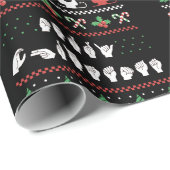 メリークリスマス – ASLアメリカ手話I ラッピングペーパー (ロールコーナー)