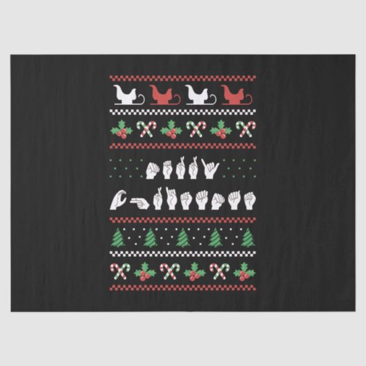 メリークリスマス – ASLアメリカ手話I 薄葉紙 (正面)