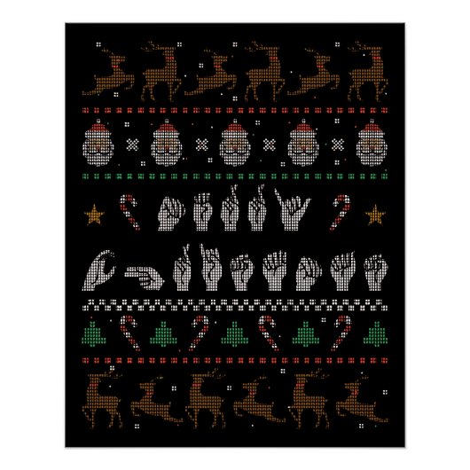 メリークリスマス – ASLアメリカ手話II ポスター (正面)