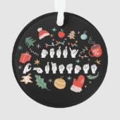 メリークリスマス – ASLアメリカ手話III オーナメント (裏面)