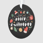 メリークリスマス – ASLアメリカ手話III オーナメント (正面)