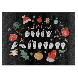 メリークリスマス – ASLアメリカ手話III カッティングボード