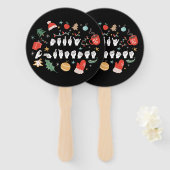 メリークリスマス – ASLアメリカ手話III ハンドファン (正面&裏面)