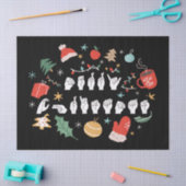 メリークリスマス – ASLアメリカ手話III 薄葉紙 (クラフト)