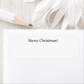 メリークリスマス!bw 返信先住所ラベル ラベル (インサイチュ)