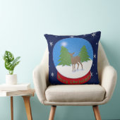 メリークリスマス! | Deer Snow Globe クッション (椅子)