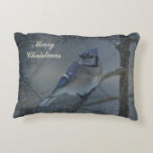 メリークリスマス – Eastern Blue Jay アクセントクッション (裏面)