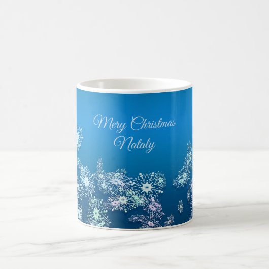 メリークリスマス。 Greeting.Name. コーヒーマグカップ (中央)