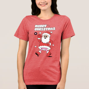 メリークリスマス – Groovy Santa Strut トライブレンドTシャツ