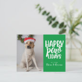 メリークリスマス | Happy Paw-lidays シーズンポストカード (スタンド正面)