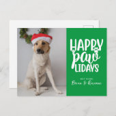 メリークリスマス | Happy Paw-lidays シーズンポストカード (正面/裏面)