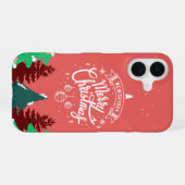 メリークリスマス iPhone 16ケース (裏面横)