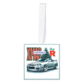 メリークリスマス – (JDM Legends) キューブオーナメント (正面)